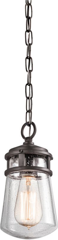 Lyndon - 1 leichte kleine Deckenleuchte für den Außenbereich Architekturbronze, E27 - Elstead