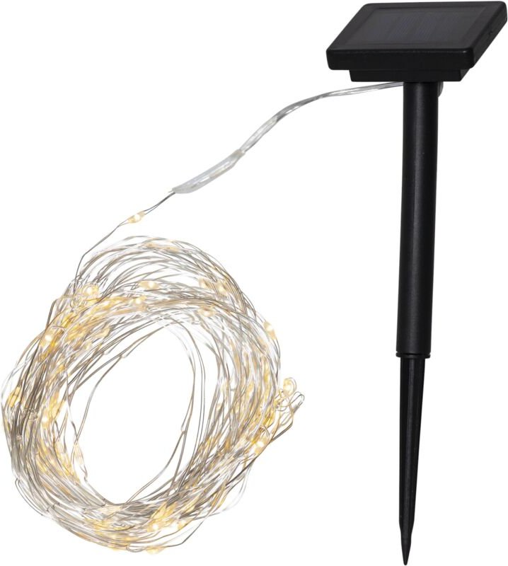 Star - Trading Solar-Lichterkette Dew Drop, (200 LEDs, Batterie)