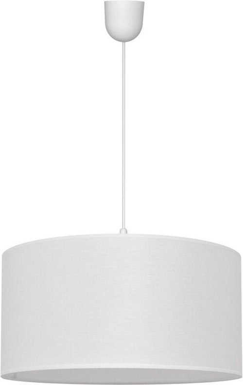 Alba Zylindrische Pendelleuchte Weiß 40cm - Helam
