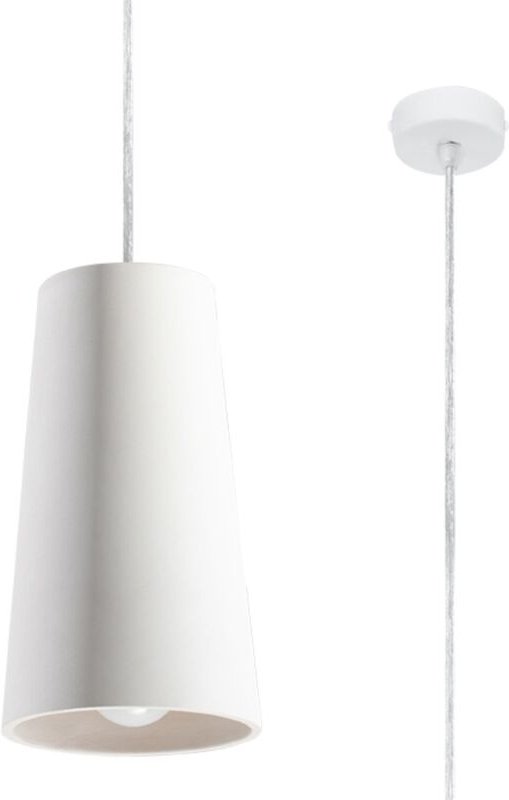 Dome Ceramic Pendant Light White E27 Dome Keramik Pendelleuchte Weiß E27