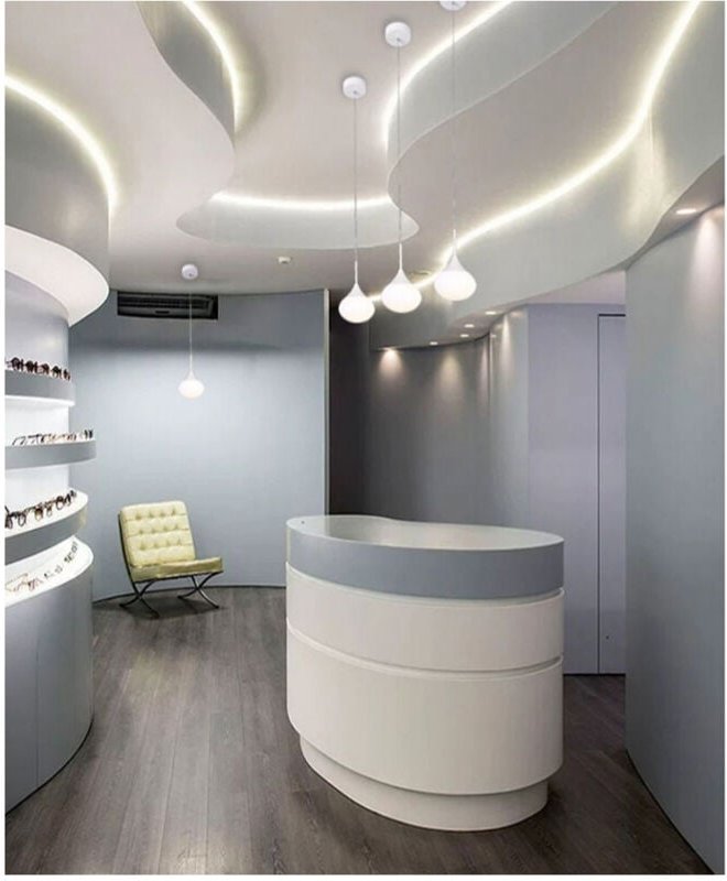 Trade Shop Traesio - Trade Shop - led-deckenleuchte 3-FARBEN-METALL-TROPFEN-DESIGN B36 -