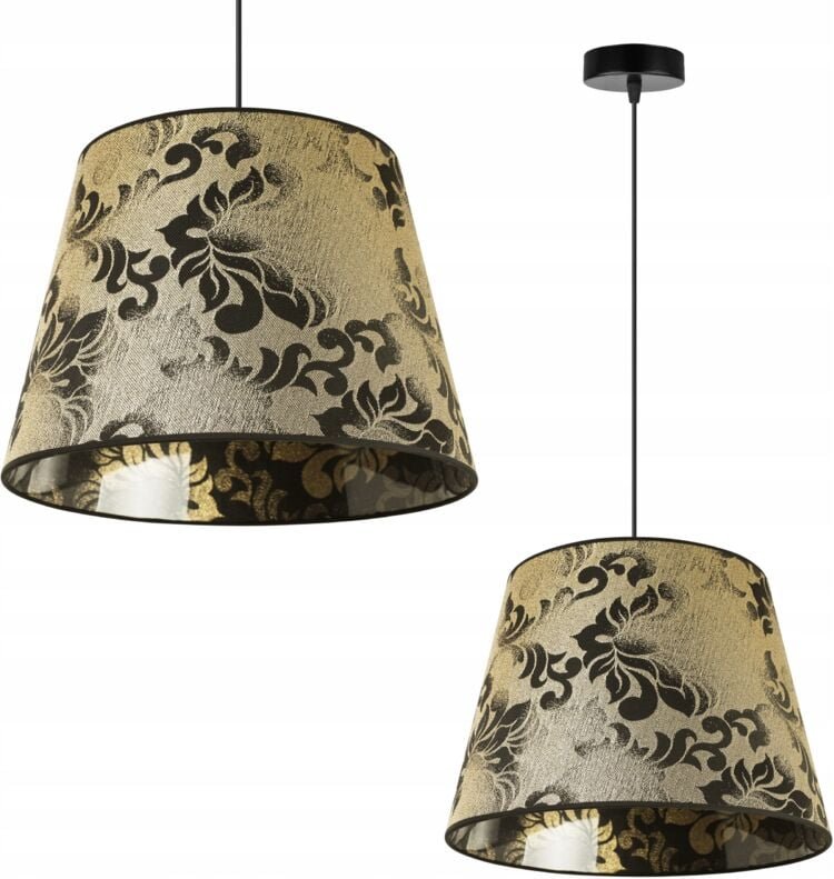 Hängelampe, Deckenleuchter, Lampenschirm, Goldmuster
