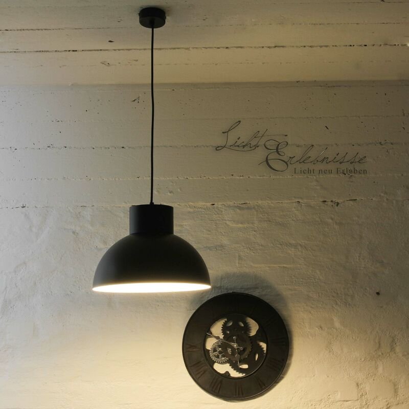 Vintage Loftlampe Hängelampe schwarz