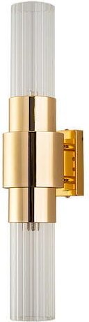 Glas & Messing - Single Tube Wall - Wandleuchte 45cm