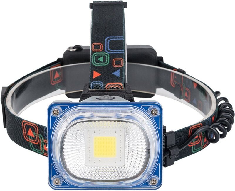 Stirnlampe, wiederaufladbare COB-LED-Stirnlampe mit hoher Leuchtkraft, wasserdichte Arbeitsleuchte für Camping und Angel...