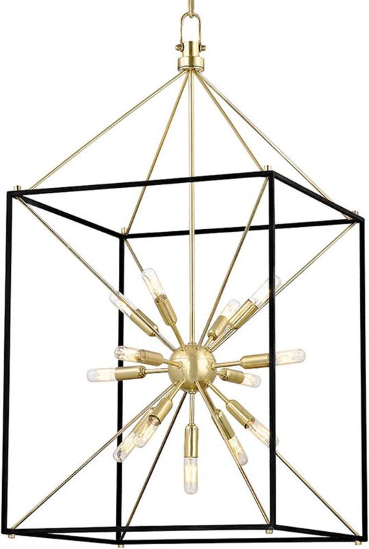 Glendale 13-flammiger Kronleuchter Messing