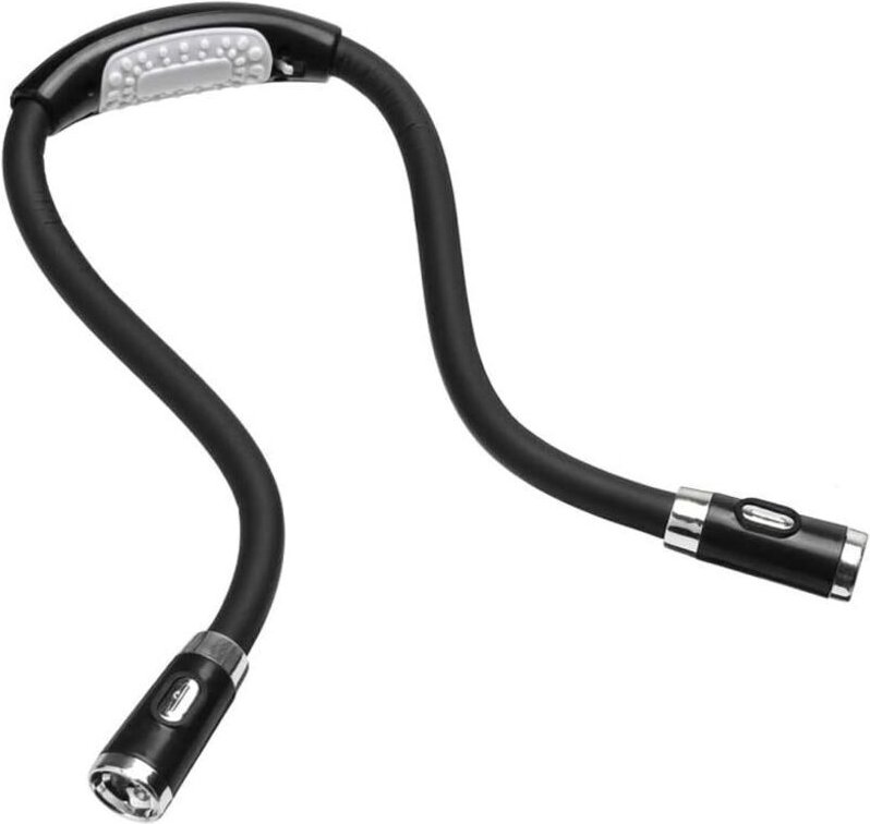 LED-Nackenleselampe – Freihändig, 3 Helligkeitsstufen, flexibel – Ideal zum Lesen, Stricken und auf Reisen