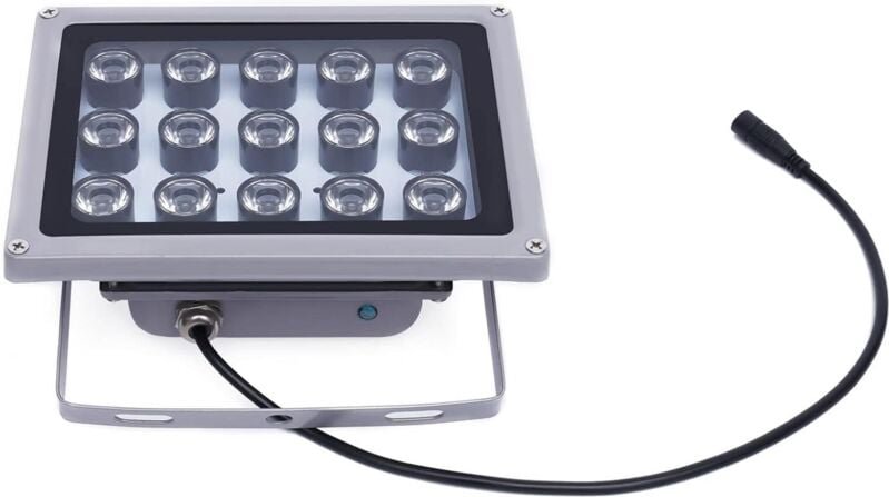 15 led ir Beleuchtung 850nm Array Infrarot-Lampen mit Sensor 12 v IR-Beleuchtung für Kamera Nachtsicht Außen Wasserdicht...