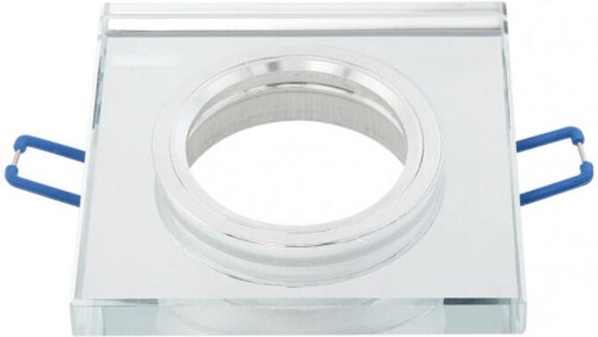 Fabrilamp - fab 14338CF49 Solna Glas Vertieft 1xgu10 Quadratisch Dicke 1cm Transparent / 1x9x9 Cm Schnitt 6 Cm