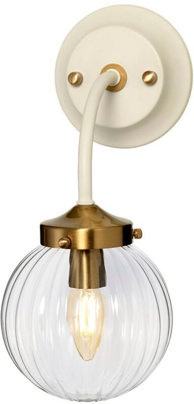 Cosmos Retro 1 Light Wandleuchte Globe Glasschirm