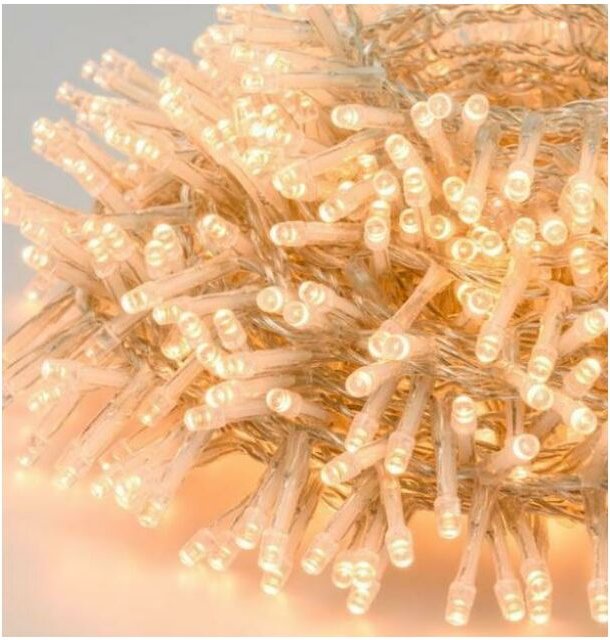 Giocoplast Natale - Playoplast 300 warmweiß gefÜhrt mit transparentem kabel 15m 14320520