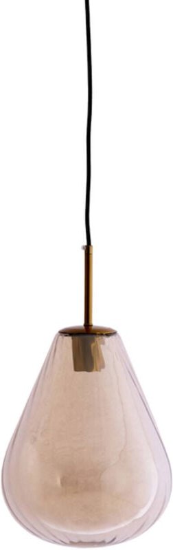 Light & Living - hängeleuchte - Leona - bronze - glas - Ø 25cm -