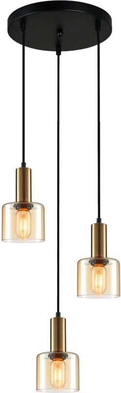 Thumbnail - Santia Moderne 3-flammige Cluster-Pendel-Deckenleuchte, E27 - Italux