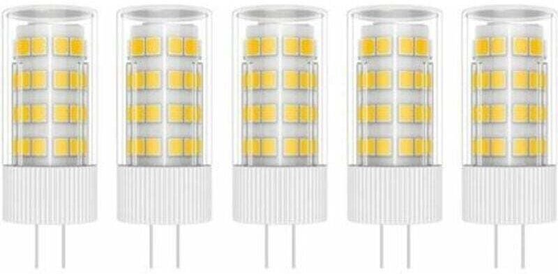 Vtizikl bombillas LED G4 de 5 W, 51 LED SMD 2835, blanco cálido 3000 K, equivalentes a bombillas halógenas de 50 W, CA/C...