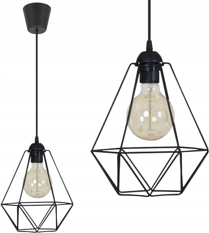 Diamond Loft Edison Draht-Deckenhängelampe
