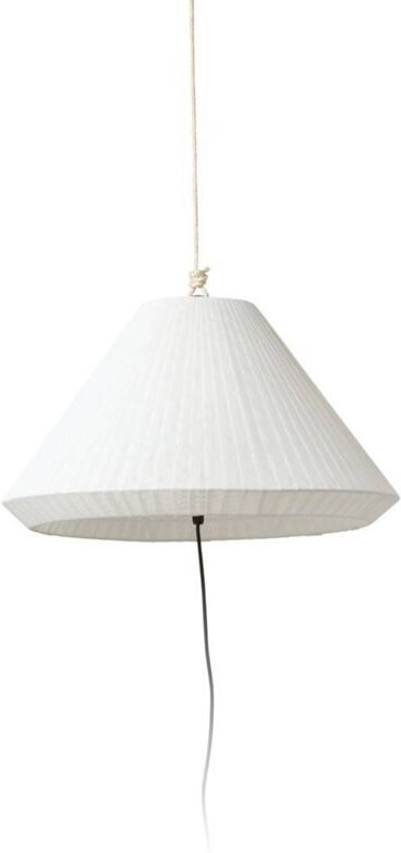 Faro Barcelona - saigon out Tragbare Lampe und Aufhängung grau/mattweiß T70 cremefarbener Lochsockel