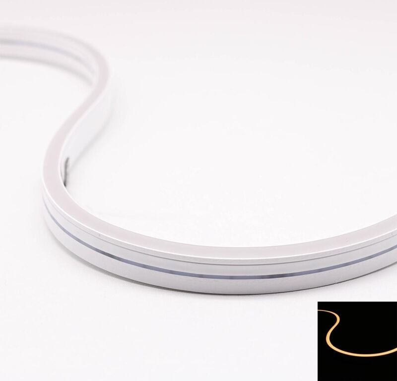 Neon Mini 24V LED Streifen 5M 12W/m 120LED/m 6mm - Lichtfarbe: Warmweiß 3000K - Schutzart: IP66