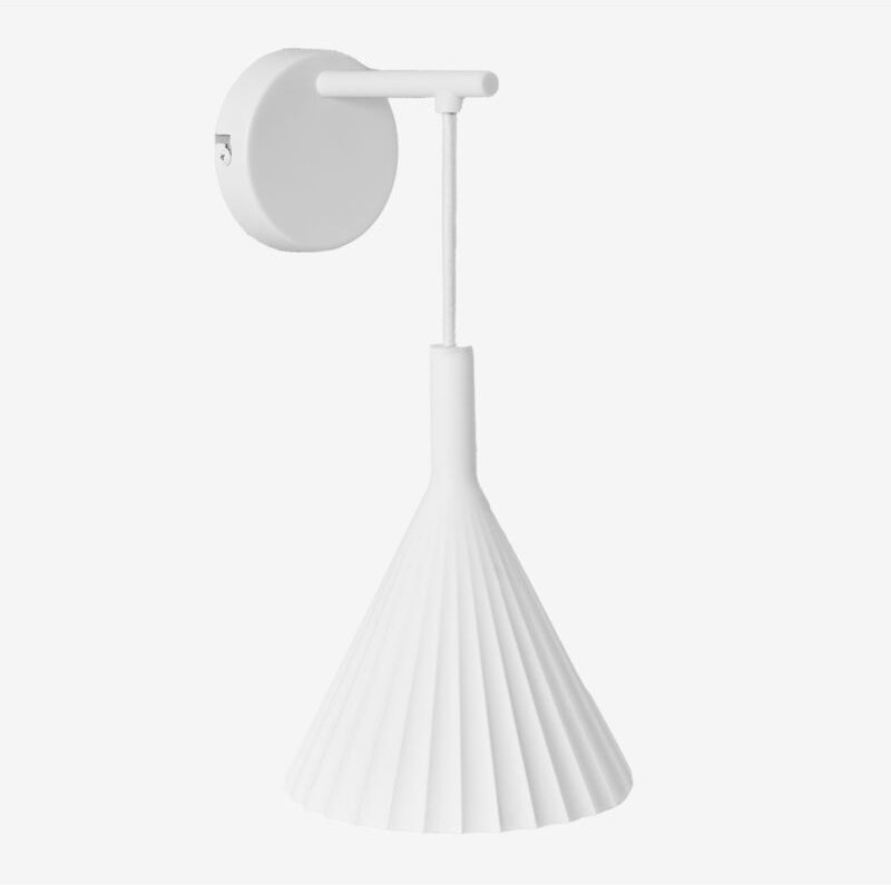 LED-Wandleuchte Lydon aus Gips Weiss - Sklum