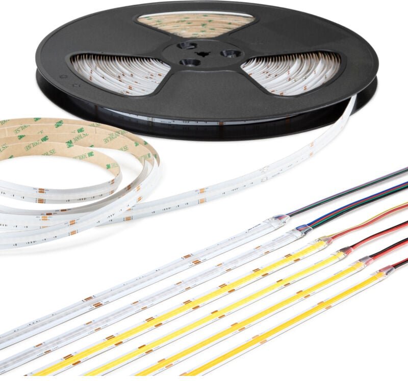 Cob led Strip selbstklebend 1-15 Meter led Streifen IP20/65 3000K-6000K cct rgb: rgbw - 16 Millionen Farbkombinationen +...