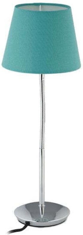 Flexible tischleuchte mit stoffschirm