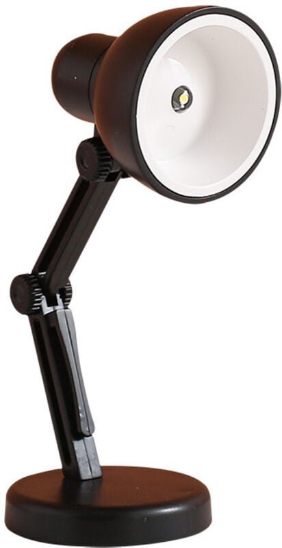 2 kleine Schreibtischlampen, LED-Schreibtischlampen, Schreibtischlampe, Mini-Leselampe, faltbare Leselampe