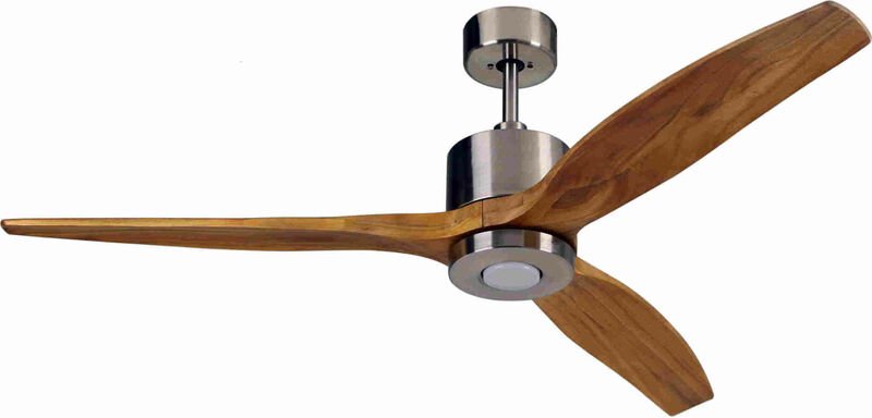 Energiespar Deckenventilator Airfusion Akmani LED Chrom