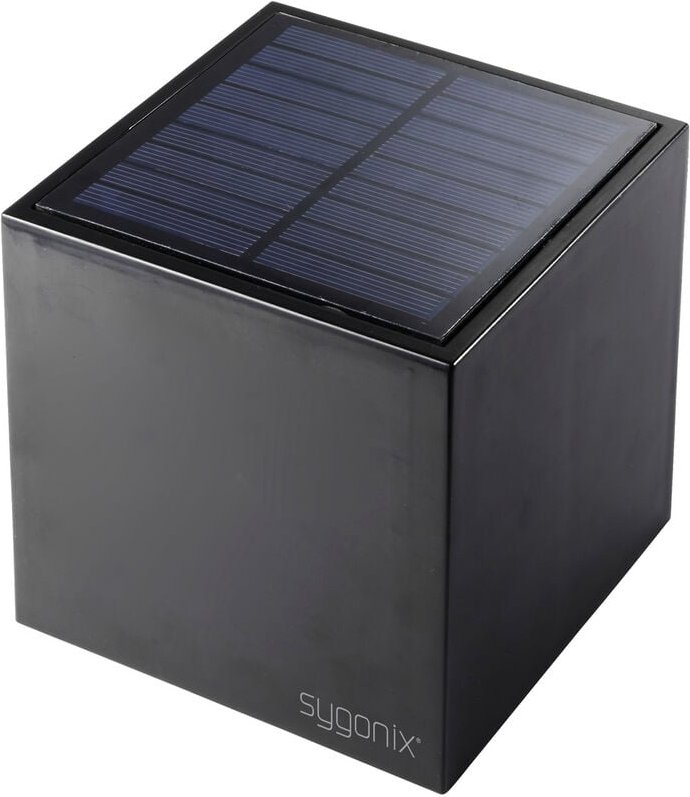 Sygonix - SY-5499356 Solar-Außenwandleuchte smd led 0.9 w Schwarz