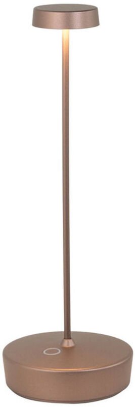 Zafferano - Swap LED-Tischleuchte in mattierter Bronze, wiederaufladbar und dimmbar, mit einer Akkulaufzeit von bis zu 1...