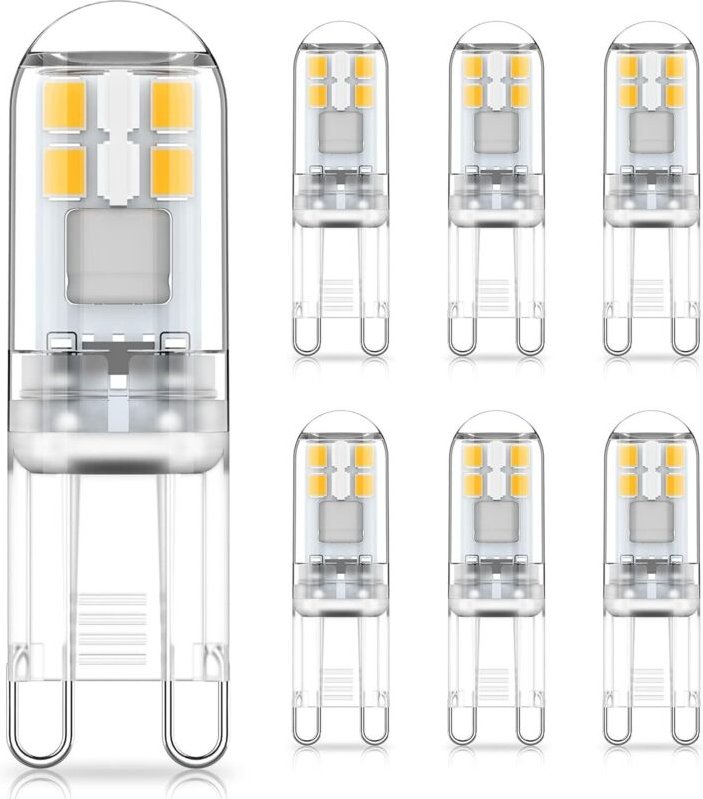 G9 1,5-W-LED-Lampen, entspricht 20-W-Halogenlampen, neutralweißes Licht (4000 K), 220–240 V Wechselstrom, nicht dimmbar,...