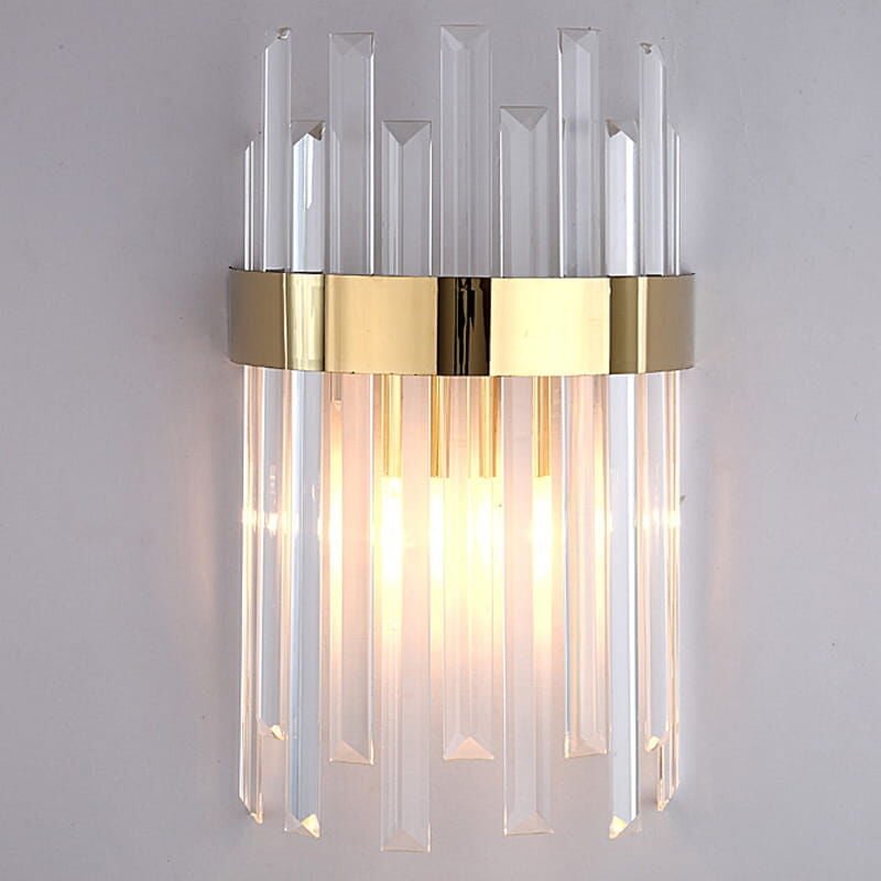 Luxor - Wandleuchte aus goldenem Kristall