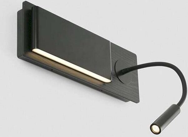 MOOD Schwarze Wandleuchte mit Lesegerät 20063