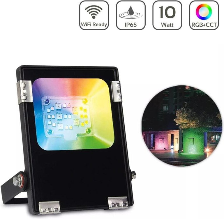 MiBoxer RGB+CCT LED Außenstrahler WiFi Farbwechsel Fluter - Ausführung: 10W FUTT05