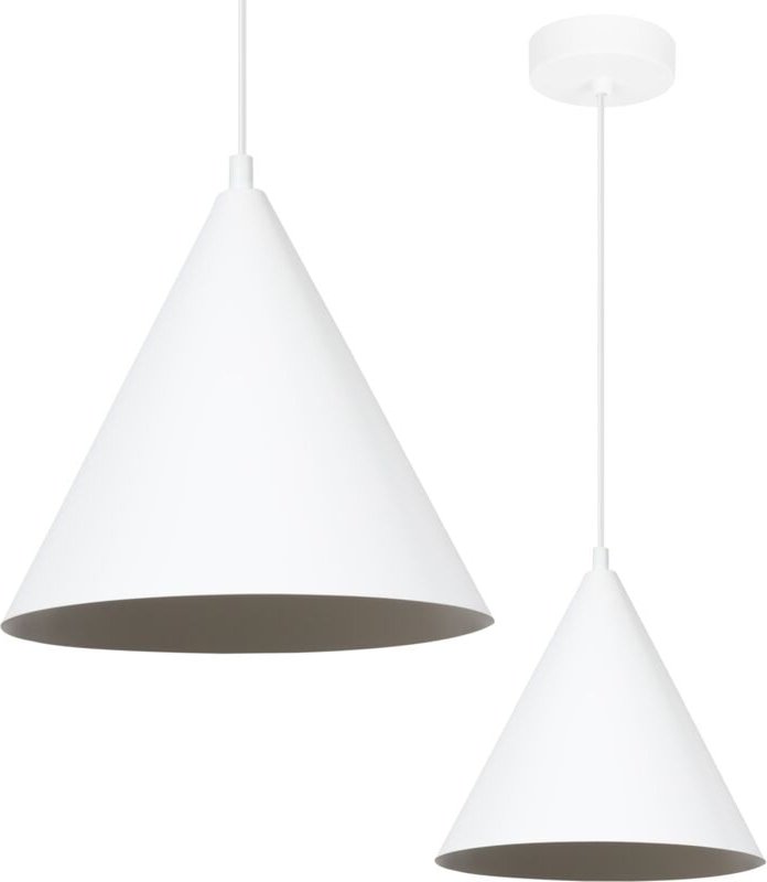 Soho Hängelampe Weiss 1 Flach 25cm E27