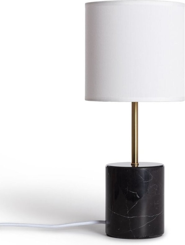 Tischlampe Marmor Craudy Weiß