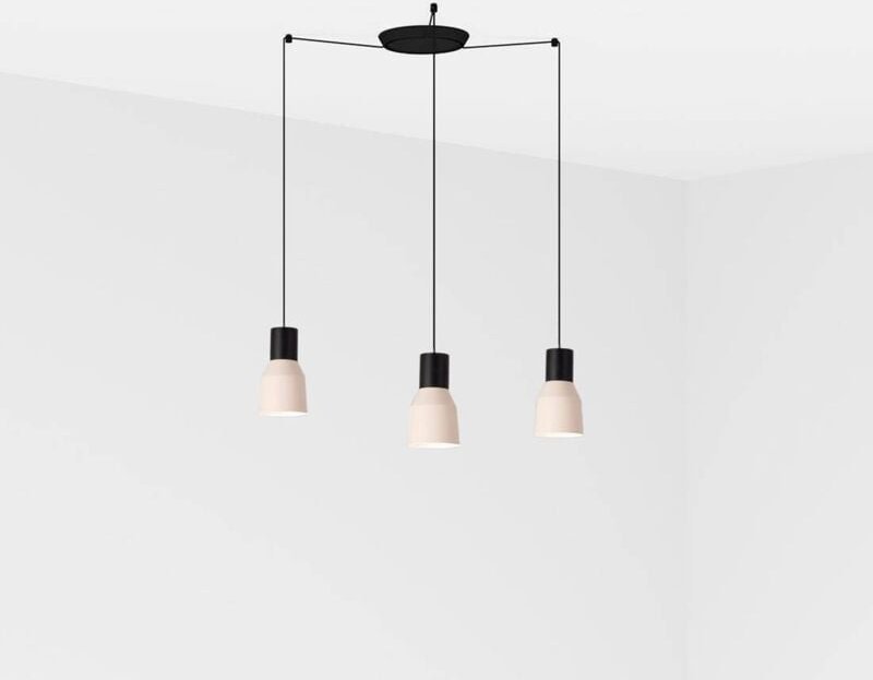 Faro Barcelona - kombo Hängelampe beige Ø120 3L 68592-3L