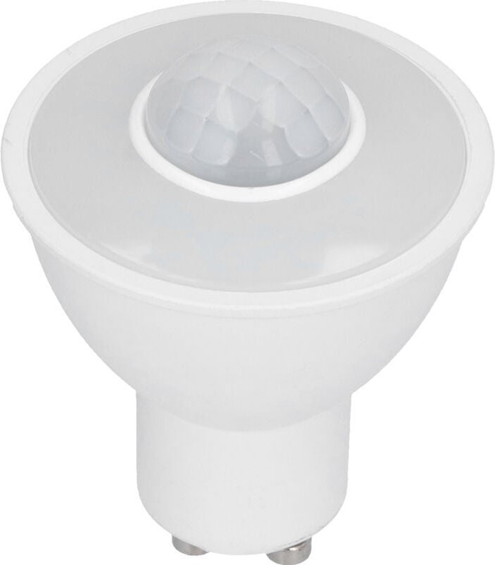 GU10-Lampe, 5 W, 500 lm, Infrarot-Bewegungsmelder-LED-Lampe für Decke und Flur, 100–240 V Wechselstrom, weißes Licht