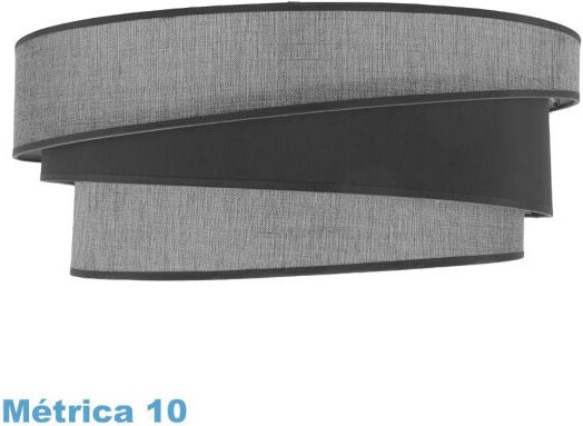 Hara m10 Hängelampenschirm grau 50dx40dx22h inklusive Diffusor