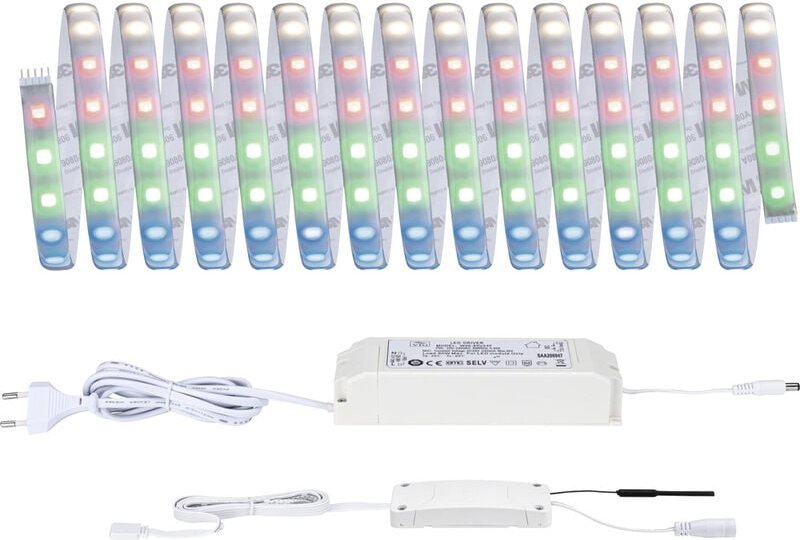 Paulmann 78885 LED-Streifen-Basisset mit Stecker 24 V 5 m RGBW 1 Set