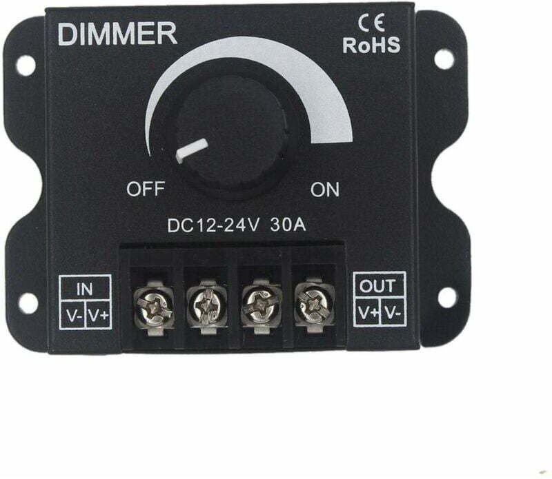LED-Dimmer-Controller 12 V 24 V 30 A PWM-Dimmer 360 W für LED-Streifen oder LED-Licht