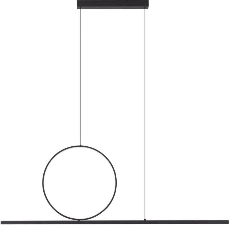 LINEO LED-Hängelampe, schwarz, Aluminium, Nowodvorski 11879