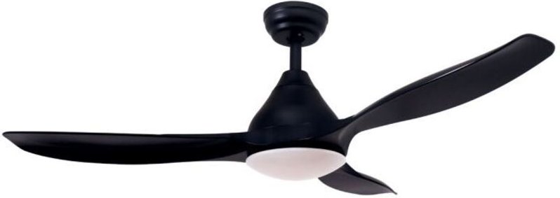 Luma-Deckenventilator mit einstellbarem CCT-Licht und Ø117-Steuerung 3 DC-Flügel Schwarz