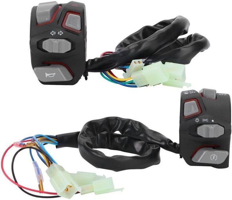 22-mm-Motorradlenkerschalter, wasserdicht, universell, für Blinker und rotes Licht