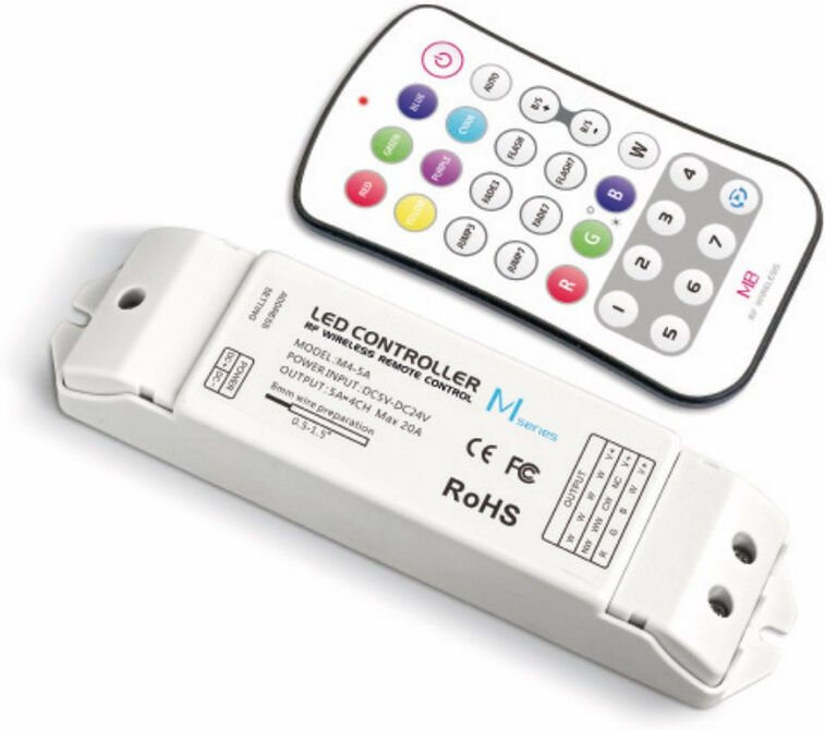 Steuergerät für rgb-led und RF-Fernbedienung pro2 24/12 Vdc CT300 - Ledco