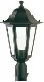 Iperbriko - Schwarze Außenlampe aus Aluminiumguss mit transparenten Glasdiffusoren