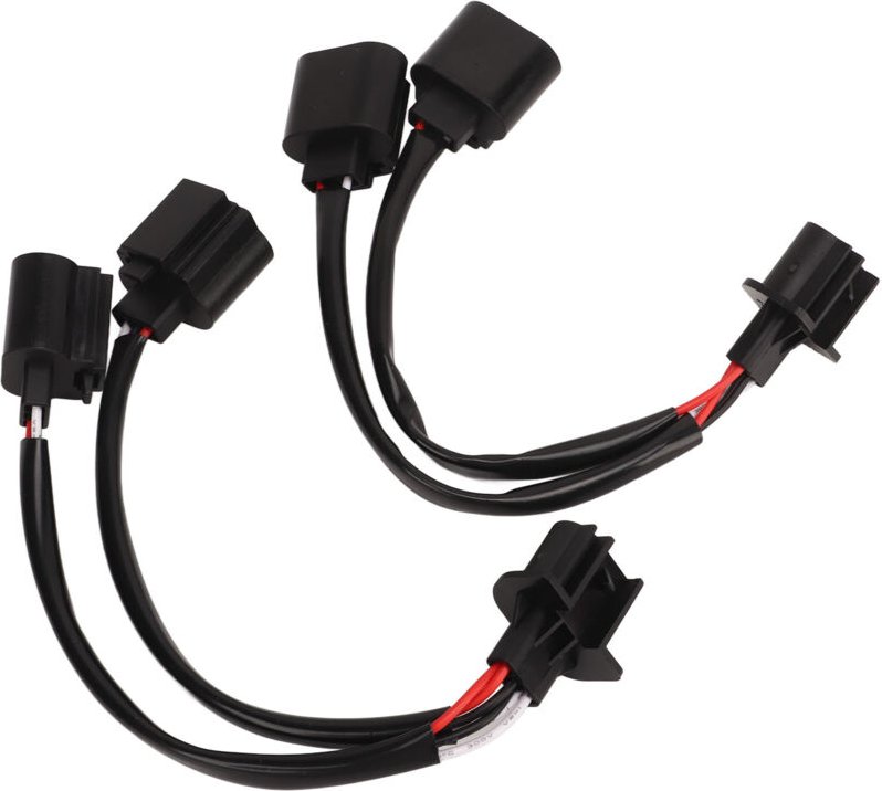 Scheinwerfer-Splitterkabel, hitzebeständig, Y-förmig, Stecker auf Buchse, 9008 H13 Nylon-PVC-Kabelbaumstecker-Adapter fü...