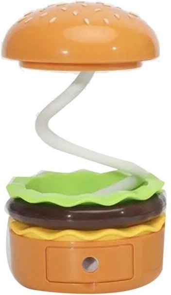Augenschutz Nachtlicht 250mAh KD300 Burger Schreibtischlampe USB-Aufladung mit Bleistiftspitzerfunktion Mini