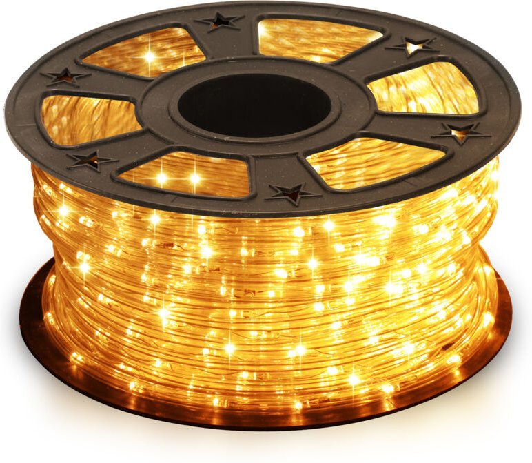 Wolketon LED Lichtschlauch Lichterkette Beleuchtung Gelb 30 Meter LED für Drinnen/Draußen Weihnachten Beleuchtung Dekora...