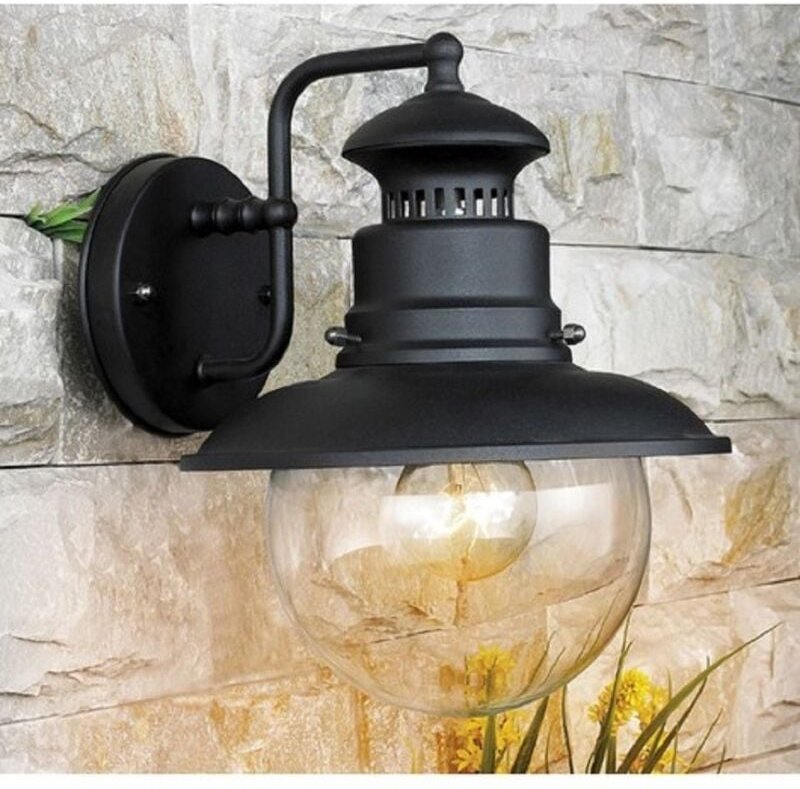 I Giardini Del Re - laterne wandleuchte marine aus lackiertem stahl und glas für lampen von 60W.CM.24X21X27H