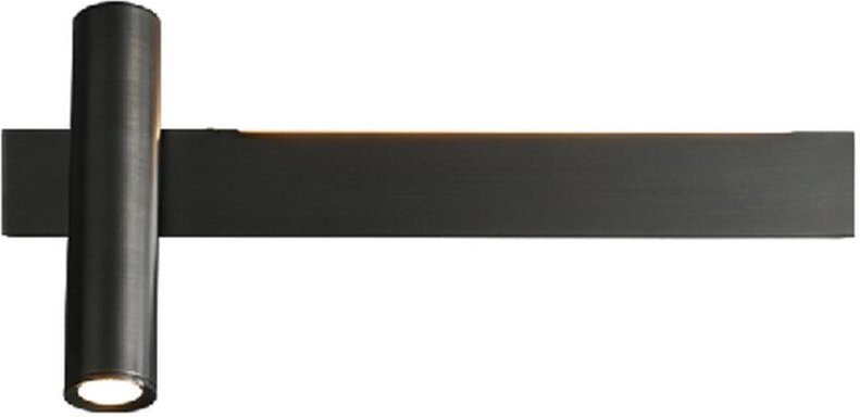 Barra - Stilvolle moderne Wandleuchte Schwarz 30 cm - Links