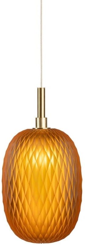 Brenta – stilvolle orangefarbene Hängelampe 21 cm